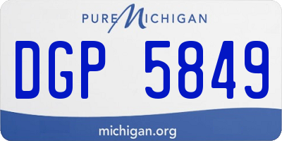 MI license plate DGP5849