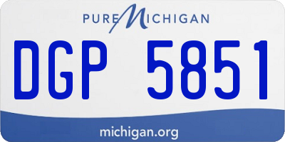 MI license plate DGP5851