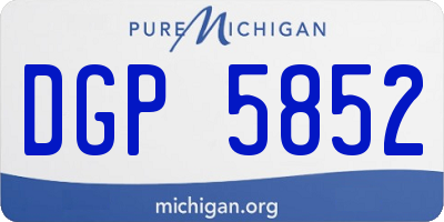 MI license plate DGP5852