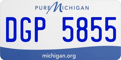MI license plate DGP5855