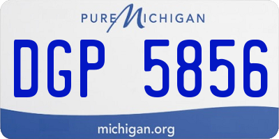 MI license plate DGP5856