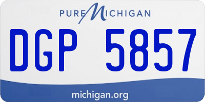 MI license plate DGP5857