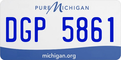 MI license plate DGP5861