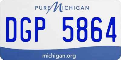 MI license plate DGP5864