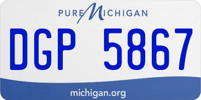 MI license plate DGP5867