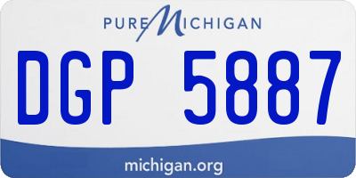 MI license plate DGP5887