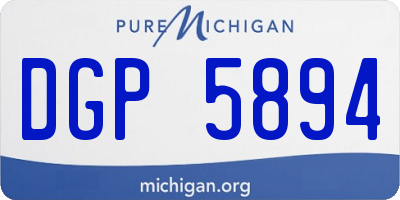 MI license plate DGP5894