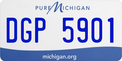 MI license plate DGP5901