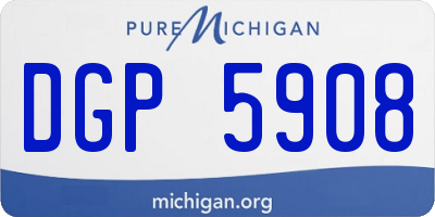 MI license plate DGP5908