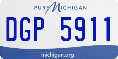 MI license plate DGP5911