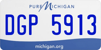 MI license plate DGP5913