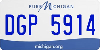 MI license plate DGP5914