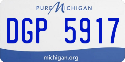 MI license plate DGP5917