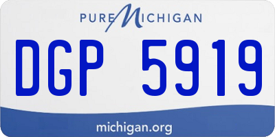 MI license plate DGP5919