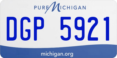 MI license plate DGP5921