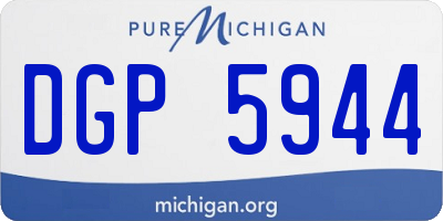 MI license plate DGP5944
