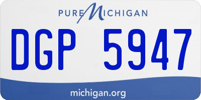 MI license plate DGP5947