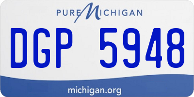 MI license plate DGP5948