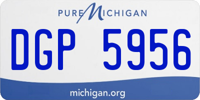 MI license plate DGP5956