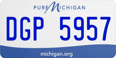 MI license plate DGP5957