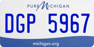MI license plate DGP5967