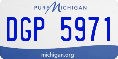 MI license plate DGP5971