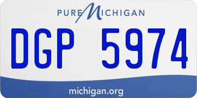 MI license plate DGP5974