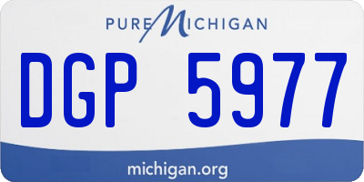 MI license plate DGP5977