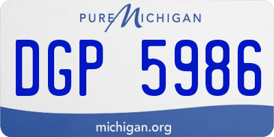 MI license plate DGP5986