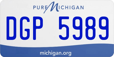MI license plate DGP5989