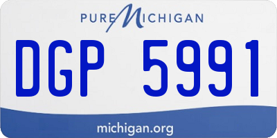 MI license plate DGP5991