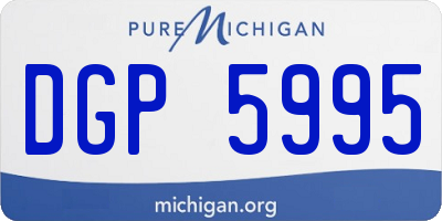 MI license plate DGP5995
