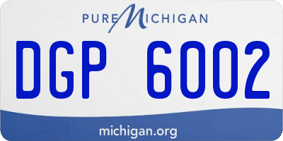 MI license plate DGP6002