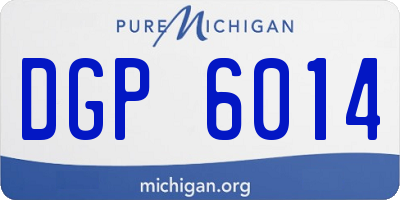 MI license plate DGP6014