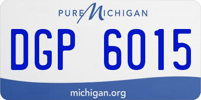 MI license plate DGP6015