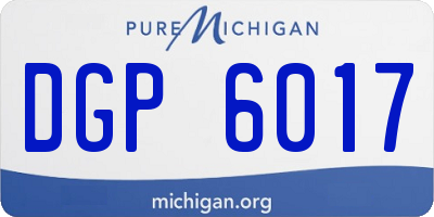 MI license plate DGP6017