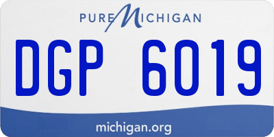 MI license plate DGP6019