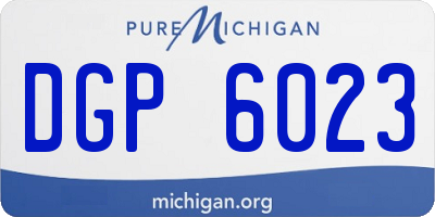 MI license plate DGP6023