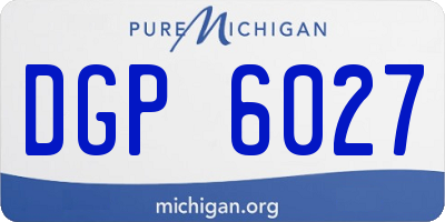 MI license plate DGP6027