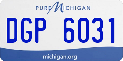 MI license plate DGP6031
