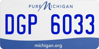 MI license plate DGP6033