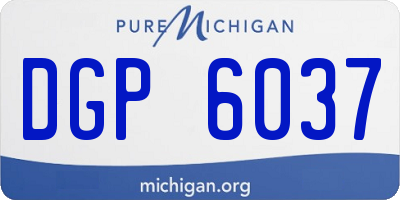 MI license plate DGP6037