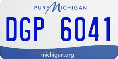 MI license plate DGP6041