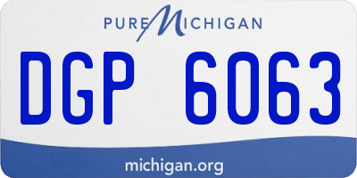MI license plate DGP6063