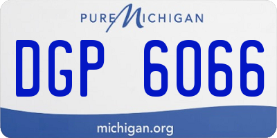 MI license plate DGP6066
