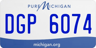 MI license plate DGP6074