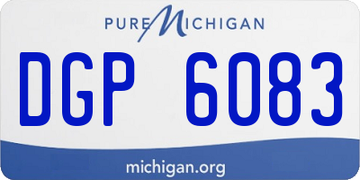 MI license plate DGP6083