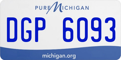 MI license plate DGP6093