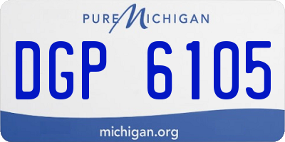 MI license plate DGP6105