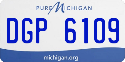 MI license plate DGP6109